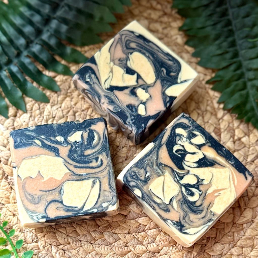 Charcoal + Pink Clay - Face & Body Bar