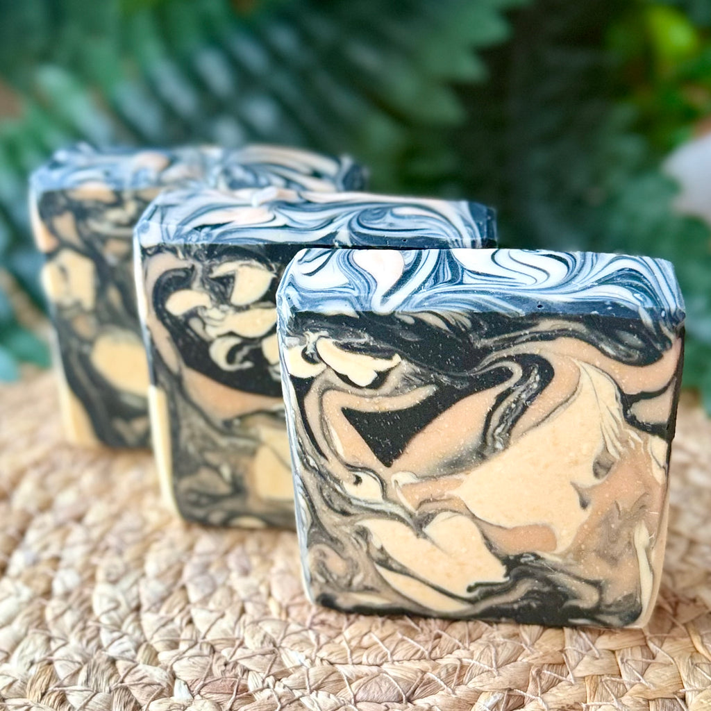 Charcoal + Pink Clay - Face & Body Bar